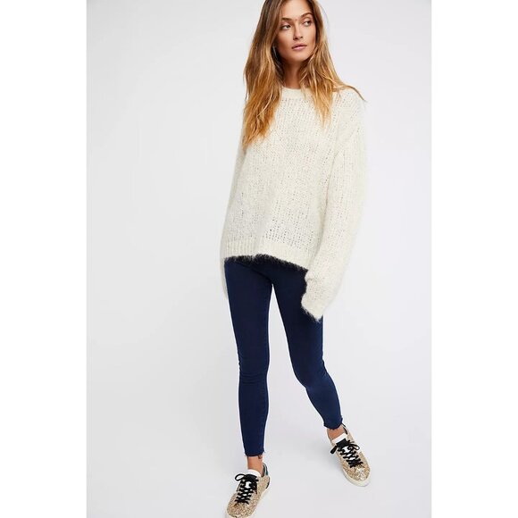 Free People Easy Goes It Denim Legging in Dark Denim - sz 31 - Picture 1 of 4